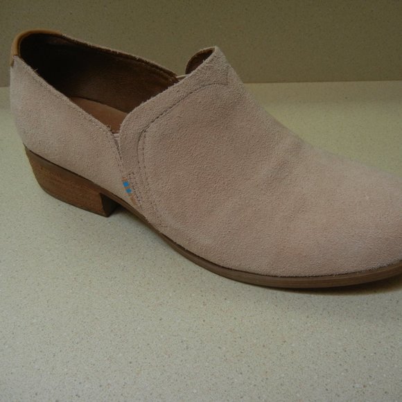 Toms Women's Cream Suede Loafers - Picture 12 of 12